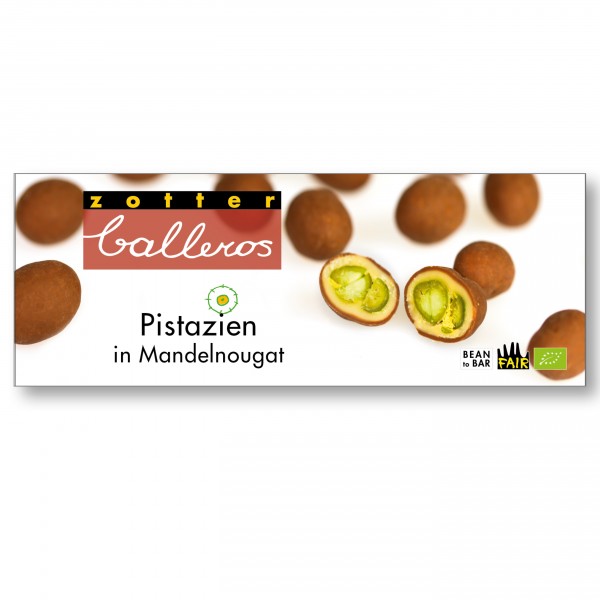 Pistazien in Mandelnougat