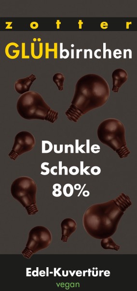 Glühbirnchen - Dunkle Schoko 80%