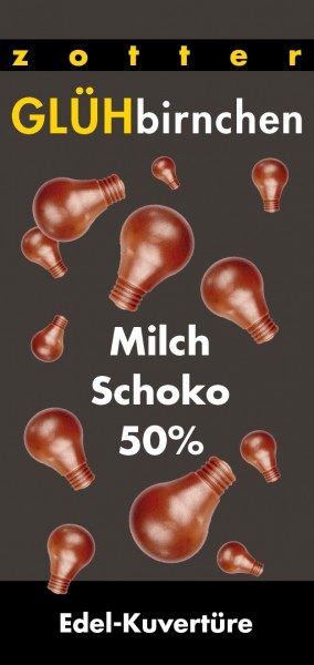 Glühbirnchen – Milchschoko 50%
