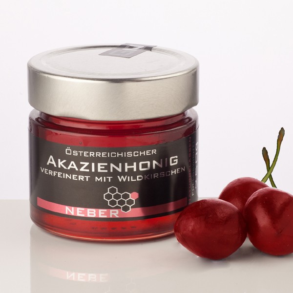 Akazienhonig mit Wildkirschen