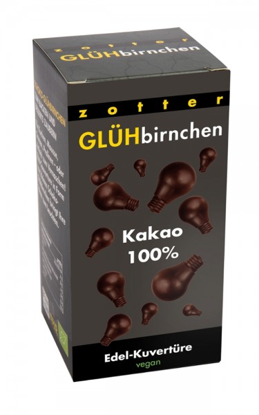 Glühbirnchen 100% Dunkle Schoko