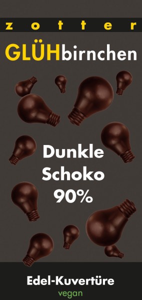 Glühbirnchen - Dunkle Schoko 90%